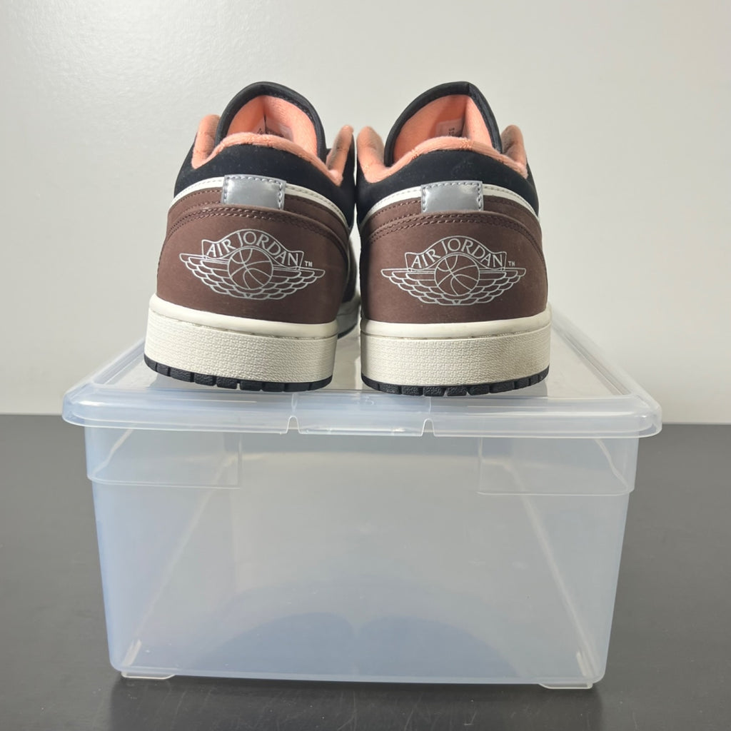 Jordan 1 Low Mocha 10 (Lightly Worn Pre-Owned)JordanLight Chocolate/Crimson Bliss-Black-Sail - Image 4