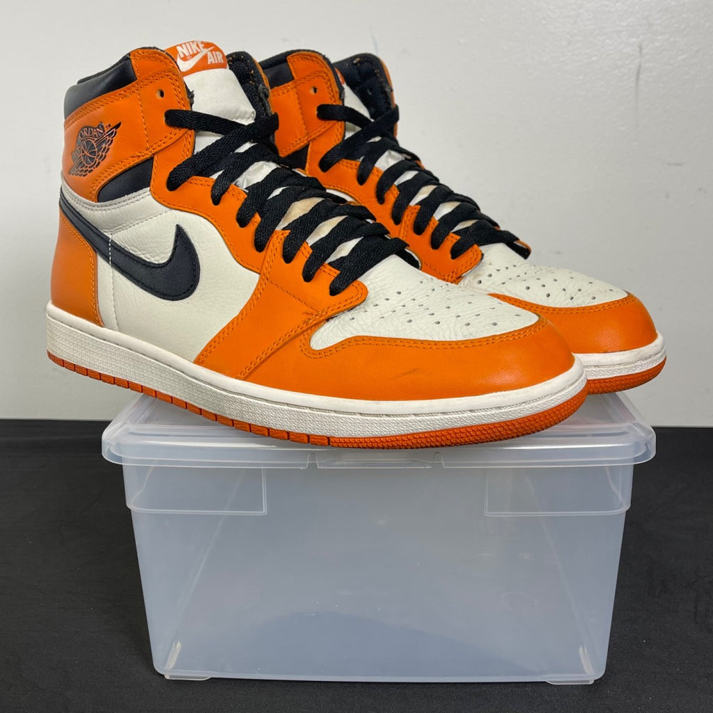 Jordan 1 Retro Reverse Shattered Backboard 12 (Moderately Worn Pre-Owned)JordanSail/Starfish-Black - Image 1