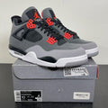 Jordan 4 Retro Infrared 10 (Moderately Worn Pre-Owned)JordanDark Grey/Infrared 23-Black-Cement Grey - Image 1
