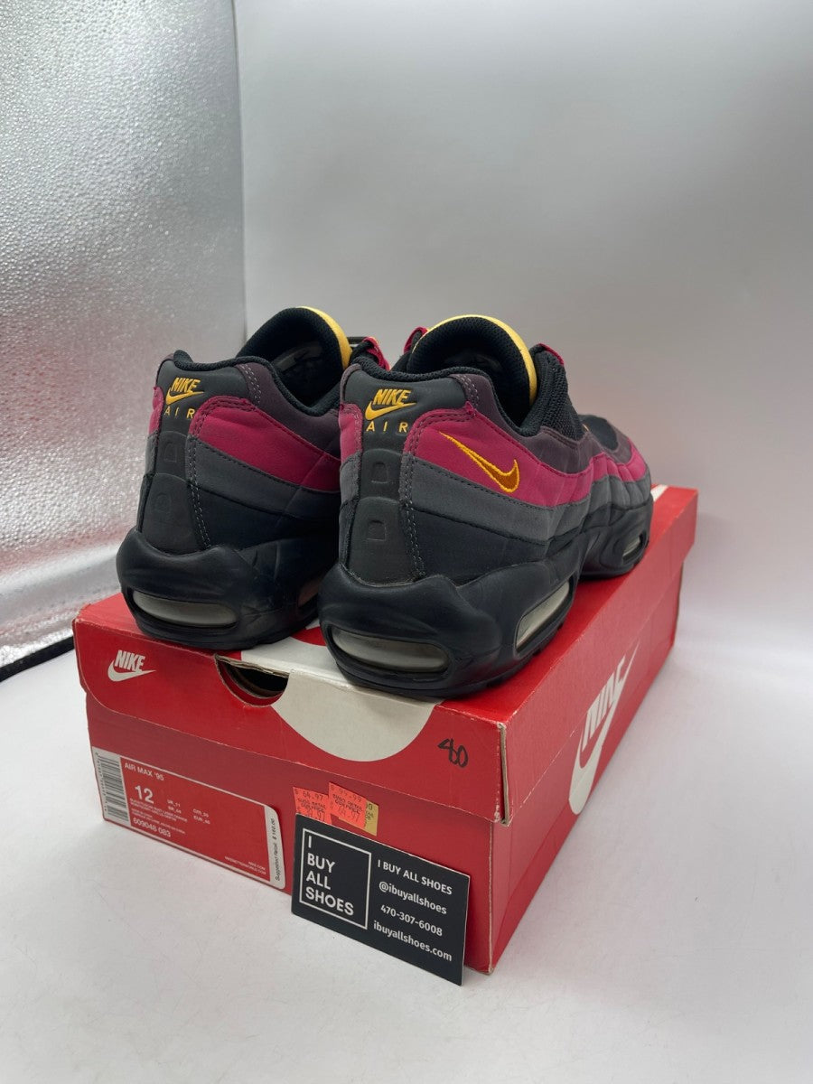 Nike Air Max 95 Black Tuscan Rust Laser Orange 12 (Moderately Worn Pre-Owned) - Image 5