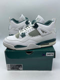Jordan 4 Retro Oxidized Green 10.5 (Moderately Worn Pre-Owned)JordanWhite/Oxidized Green/White/Neutral Grey - Image 1