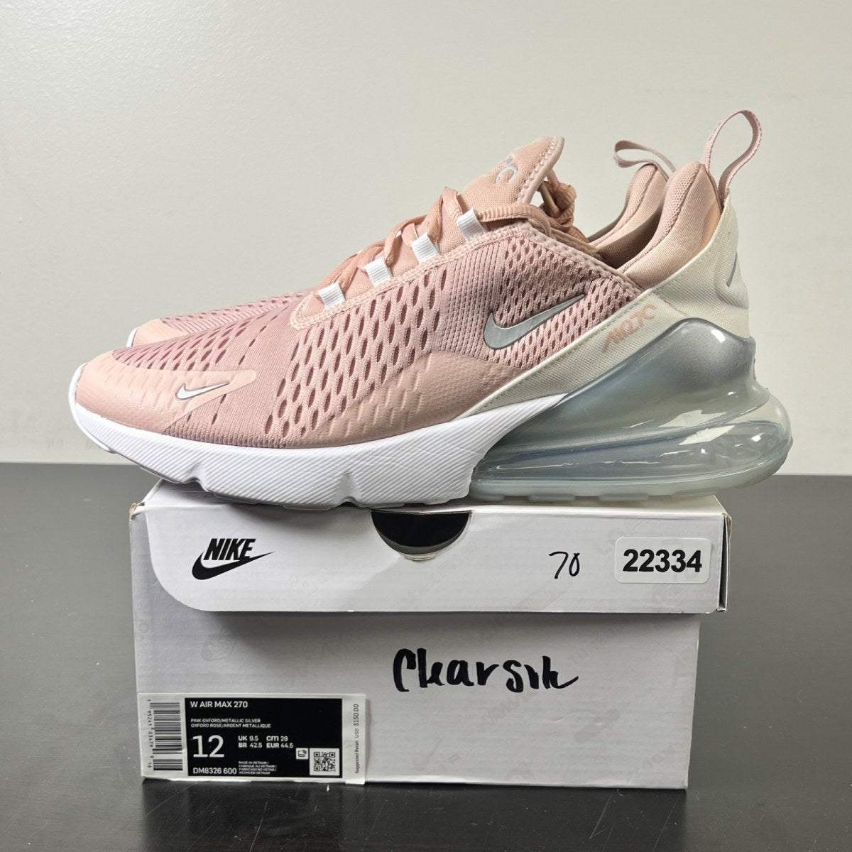 Nike Air Max 270 Pink Oxford (Women's) (Size 12W) - Image 3