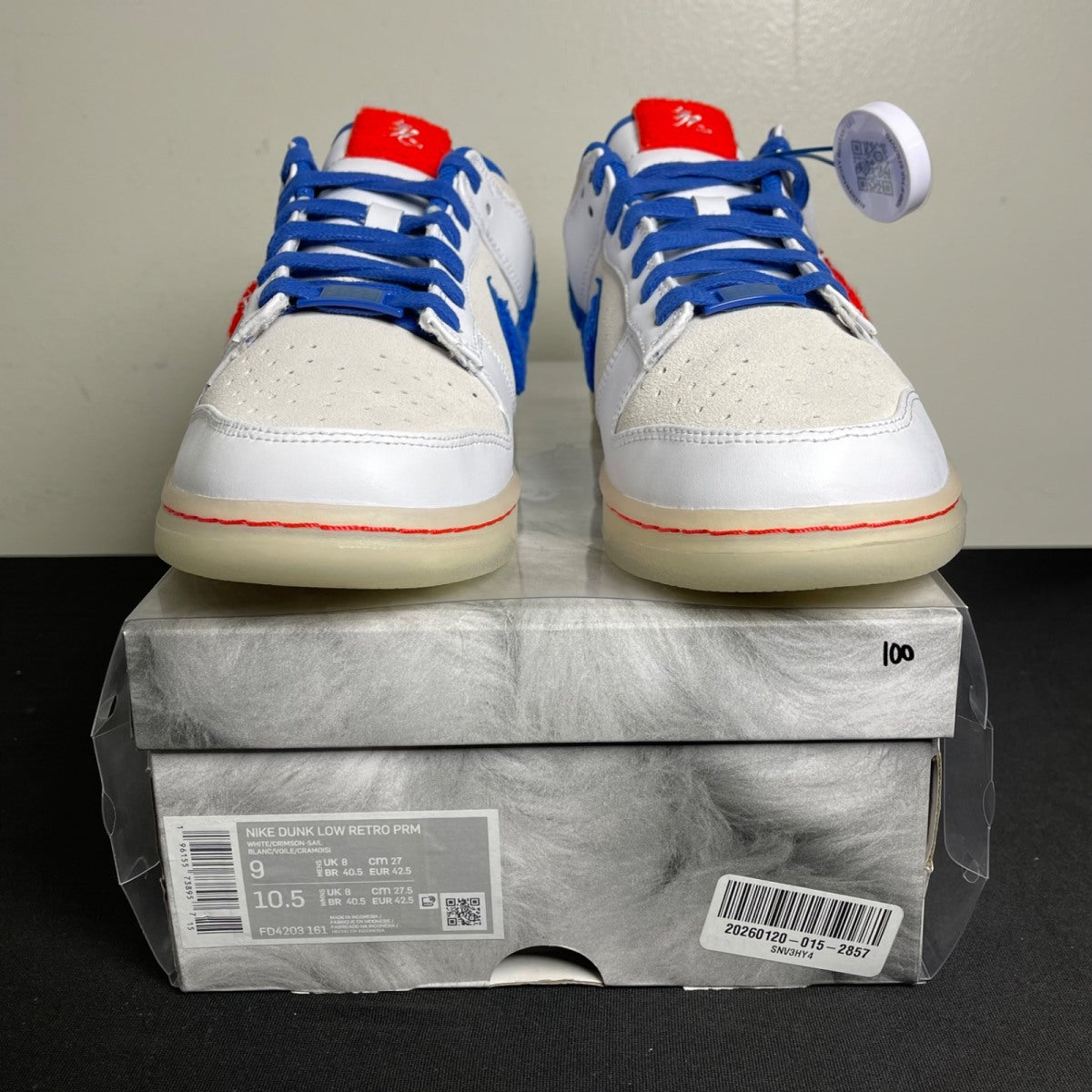 Nike Dunk Low Retro PRM Year of the Rabbit White Rabbit (2023) (Size 9) - Image 2