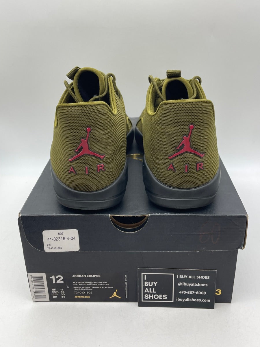 Air Jordan Eclipse 'Militia Green' 12 (Moderately Worn Pre-Owned) - Image 3