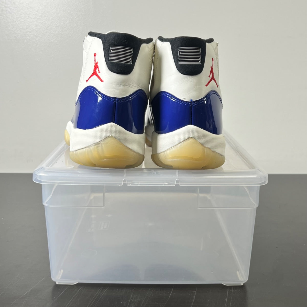 Jordan 11 Retro Rare Air 7.5 (Lightly Worn Pre-Owned)JordanDeep Royal Blue/Fire Red/Sail/Black/Muslin - Image 6