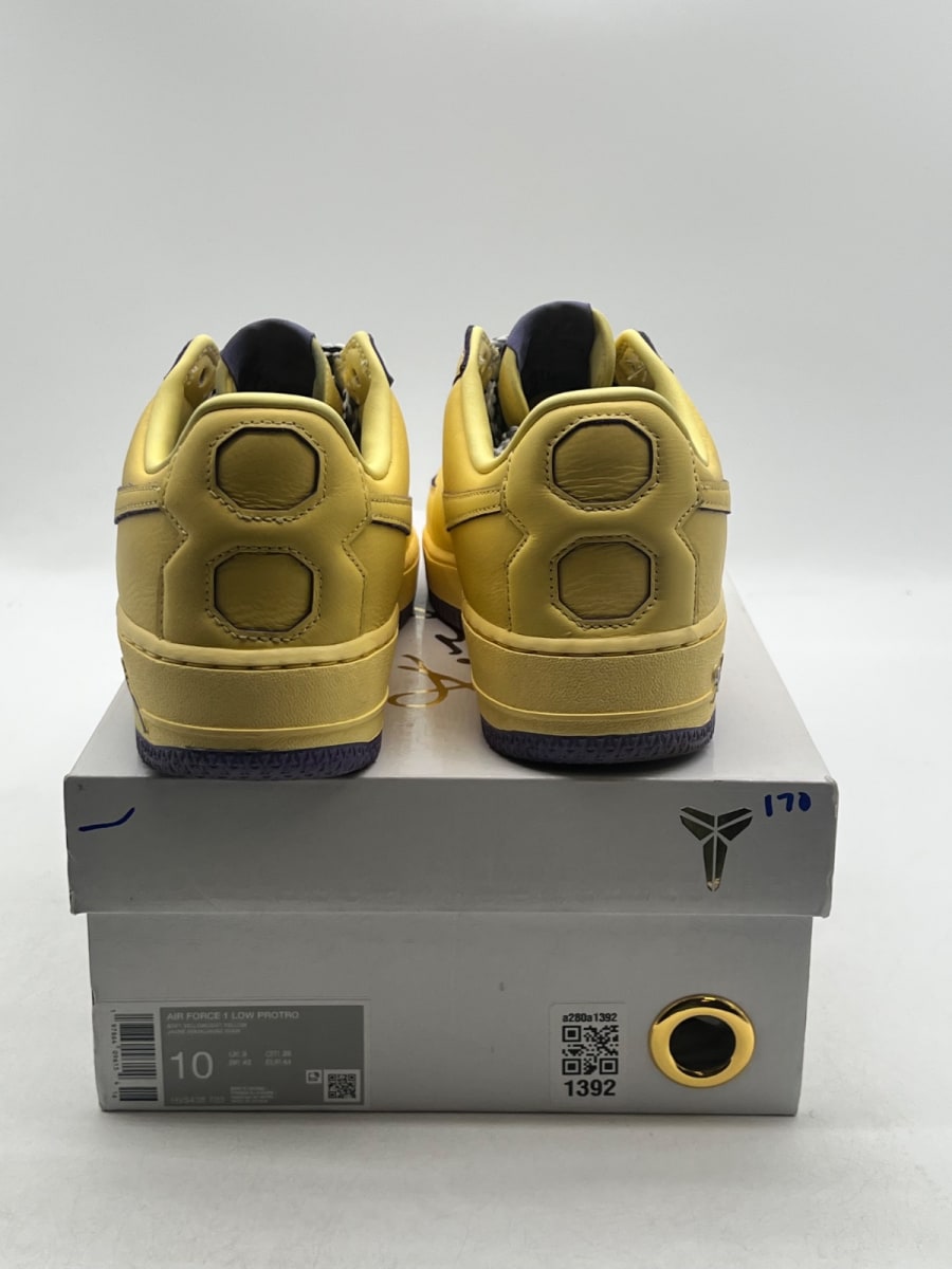 Nike Air Force 1 Low Protro Kobe Bryant Mamba Mentality 10 (Lightly Worn Pre-Owned)NikeSoft Yellow/Soft Yellow - Image 2