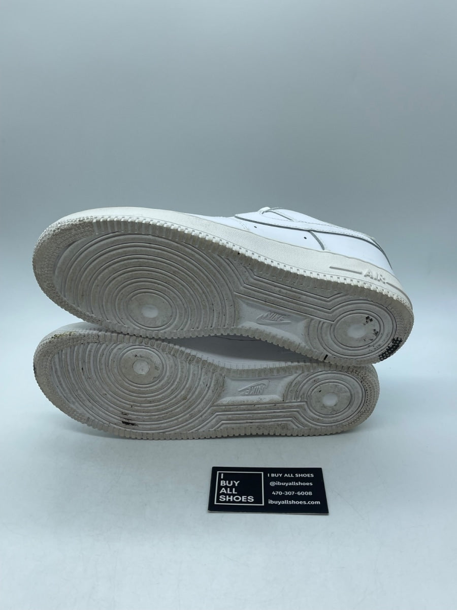 Nike Air Force 1 '07 'Triple White' 9.5 (Moderately Worn Pre-Owned) - Image 7