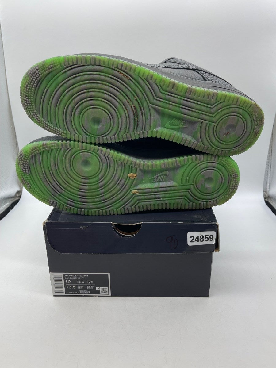 Nike Air Force 1 Low PRM Halloween (2023) 12 (Moderately Worn Pre-Owned)NikeBlack/Black-Smoke Grey-Campfire Orange-Green - Image 15