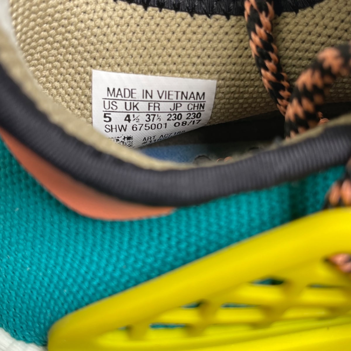 adidas Human Race NMD Pharrell Sun Glow (Size 5) - Image 6