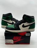 Jordan 1 Retro High Pine Green 10 (Moderately Worn Pre-Owned)JordanPine Green/Sail-Black - Image 1