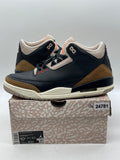 Jordan 3 Retro Desert Elephant 10.5 (Moderately Worn Pre-Owned)JordanBlack/Rush Orange/Fossil Stone/Sail - Image 1