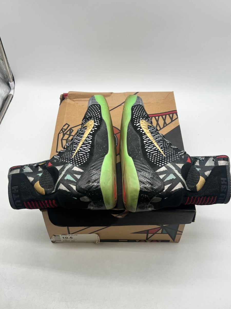 Nike Kobe 9 Elite NOLA Gumbo League Maestro 10.5 (Lightly Worn Pre-Owned)NikeBlack/Metallic Gold-White - Image 9