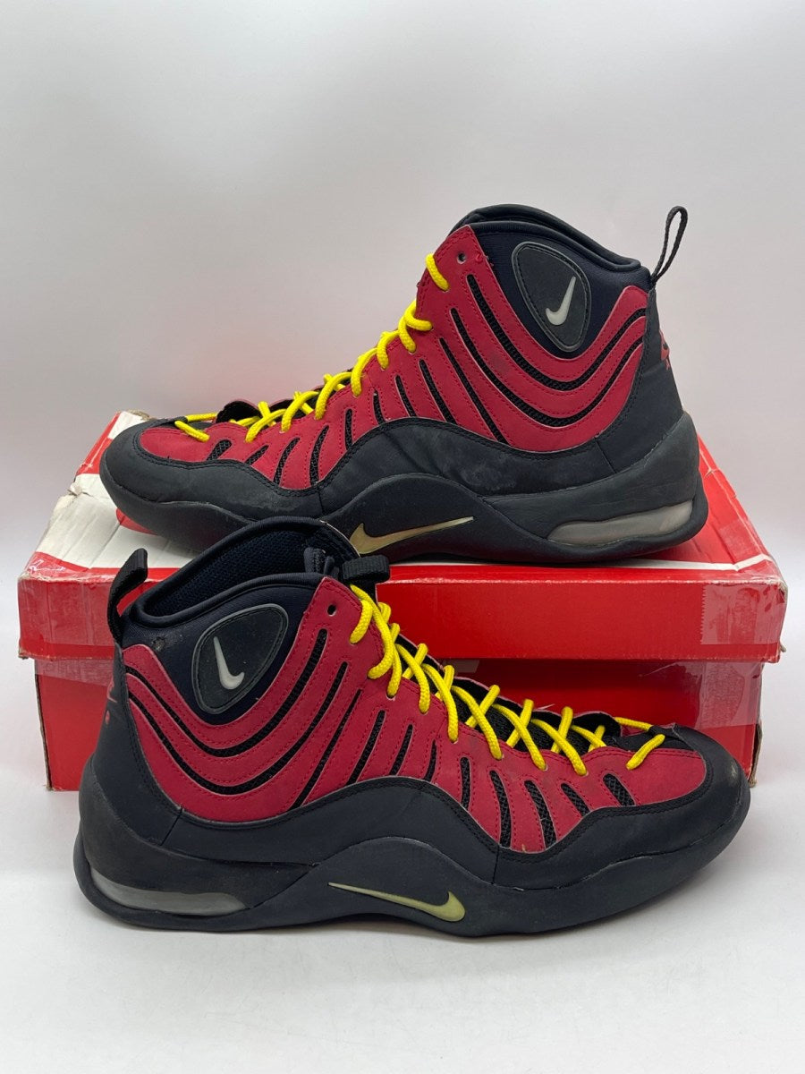 Nike Air Bakin OG (2014) 12 (Moderately Worn Pre-Owned)NikeBlack/Metallic Silver-Varsity Red-Orange Blaze - Image 1
