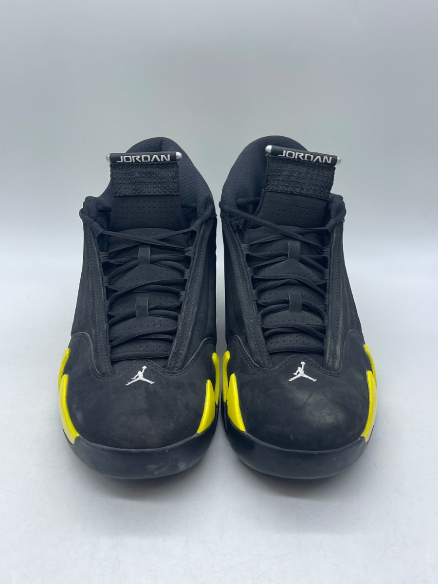 Jordan 14 Retro Thunder 13 (Moderately Worn Pre-Owned)JordanBlack/Vibrant Yellow-White - Image 2
