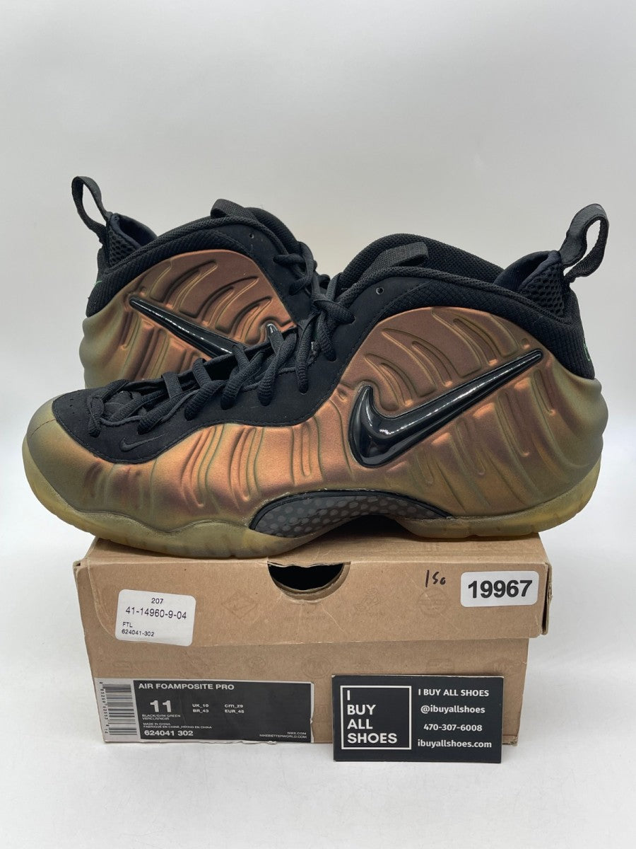 Nike Air Foamposite Pro Gym Green 11 (Moderately Worn Pre-Owned) - Image 1