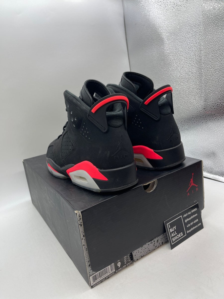 Jordan 6 Retro Infrared Black (2014) 9 (Moderately Worn Pre-Owned) - Image 4