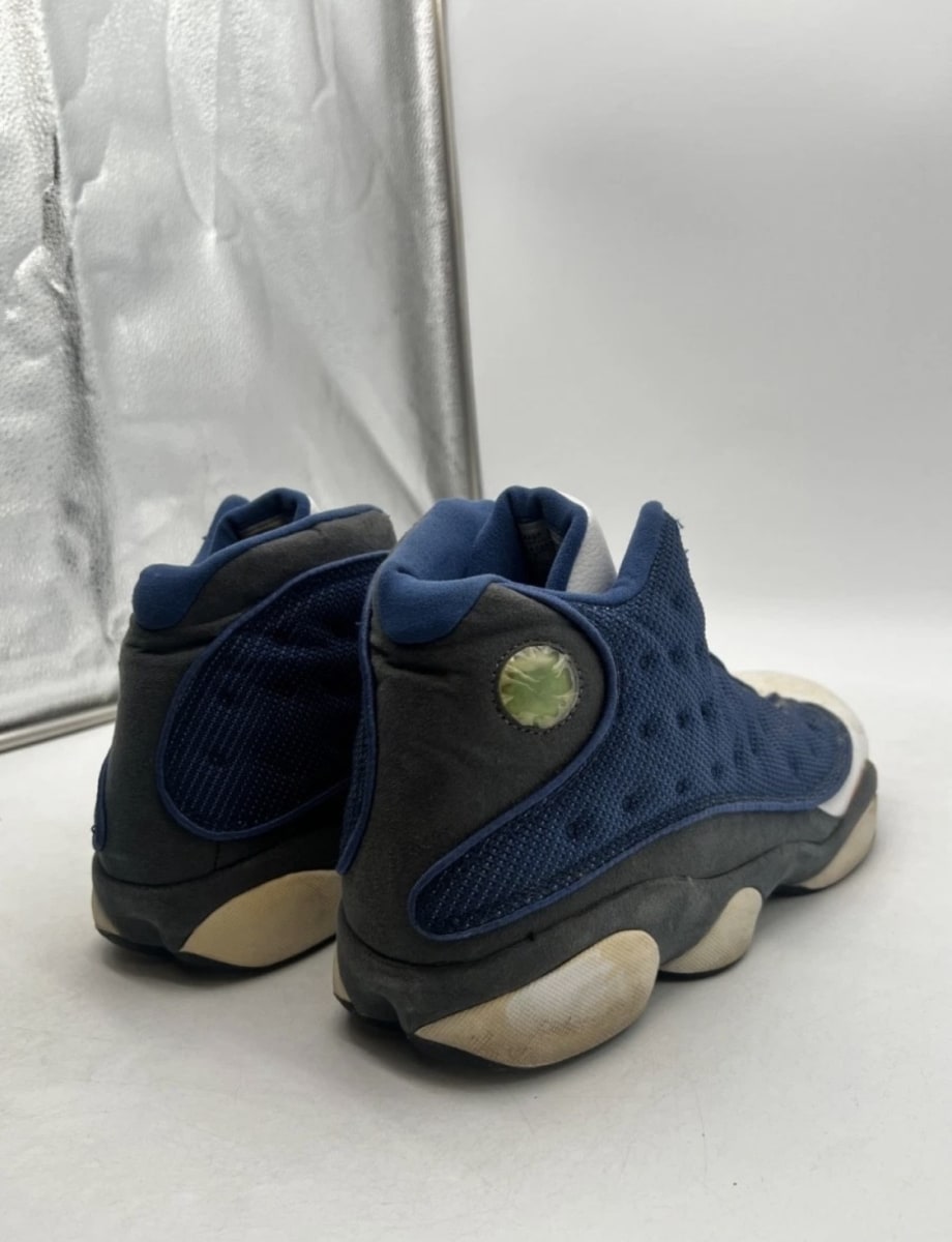 Jordan 13 Retro Flint (2005) 13 (Heavily Worn Pre-Owned)JordanFrench Blue/University Blue-Flint Grey - Image 3