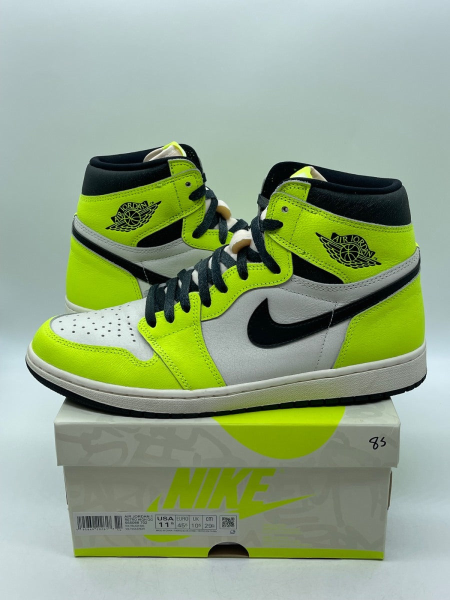 Jordan 1 Retro High OG Visionaire 11.5 (Moderately Worn Pre-Owned)JordanVolt/Black/Sail - Image 1