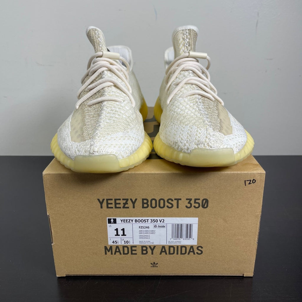 adidas Yeezy Boost 350 V2 Natural 11 (Moderately Worn Pre-Owned)adidasNatural/Natural/Natural - Image 2