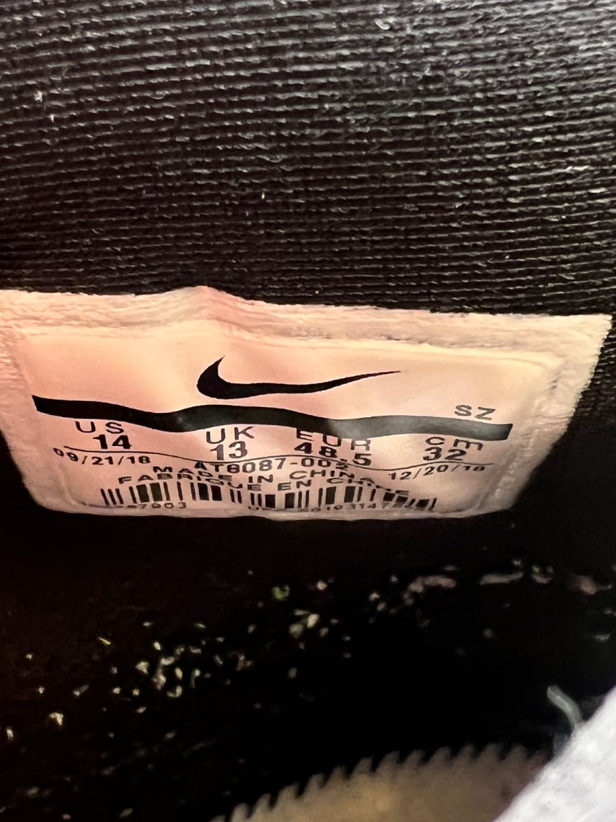 Nike Air Fear Of God Raid Black 14 (Moderately Worn Pre-Owned) - Image 9