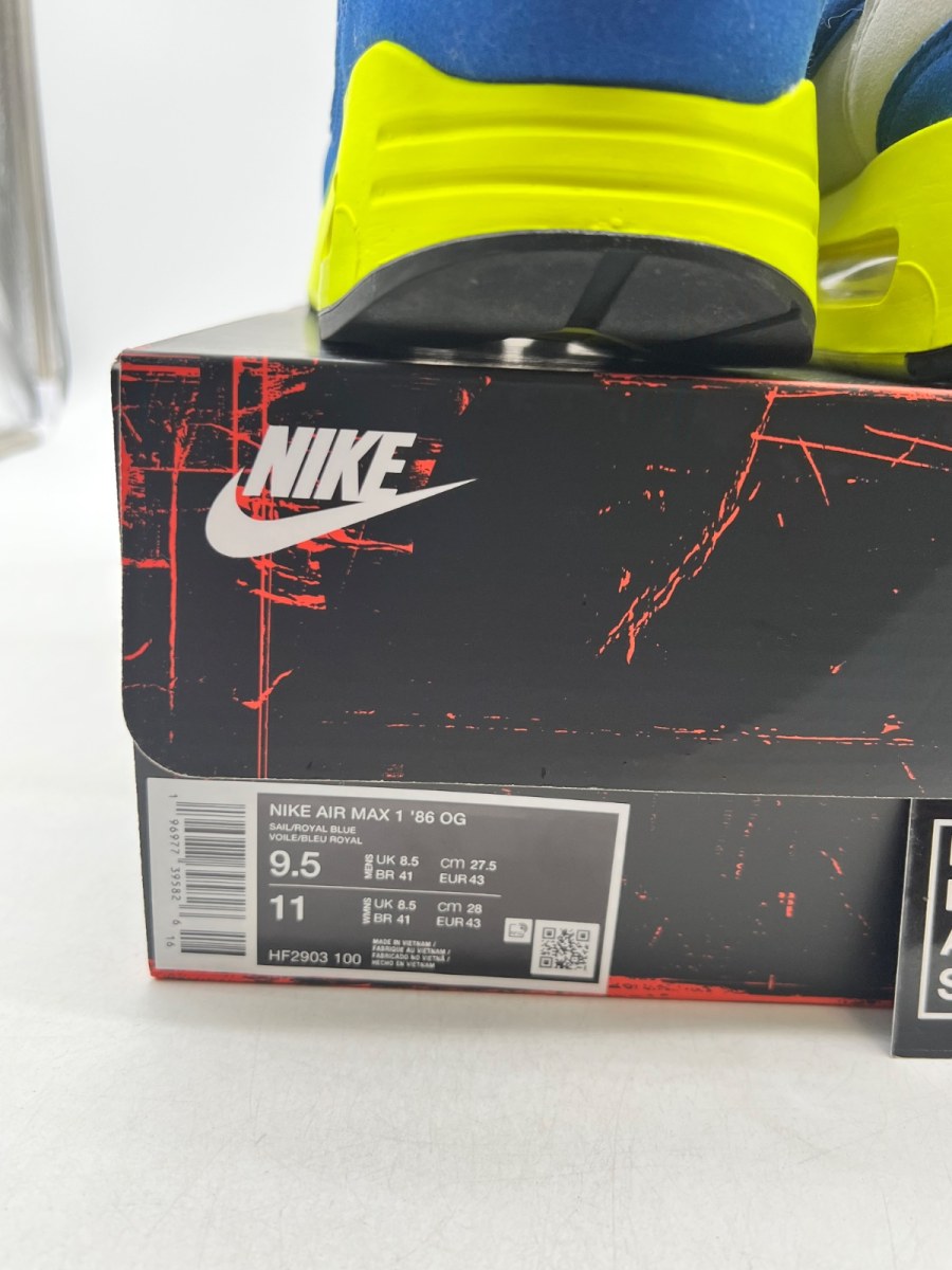 Nike Air Max 1 '86 OG Big Bubble Air Max Day (2024) 9.5 (Moderately Worn Pre-Owned) - Image 4