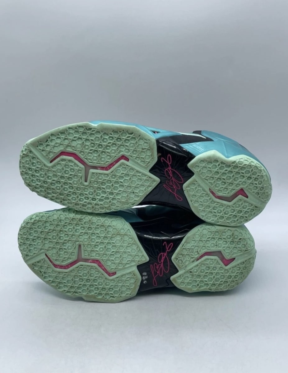 Nike LeBron 11 South Beach 12 (Lightly Worn Pre-Owned)NikeTurquoise/Black-Mint - Image 7