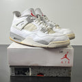 Jordan 4 Retro White Oreo (2021) 13 (Heavily Worn Pre-Owned)JordanWhite/Tech Grey-Black-Fire Red - Image 1