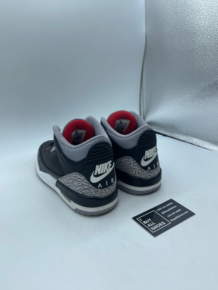 Jordan 3 Retro Black Cement (2024) (GS) 6Y (Moderately Worn Pre-Owned) - Image 4