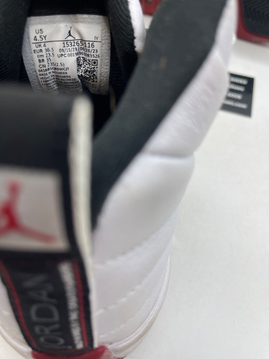 Jordan 12 Retro Cherry (2023) (GS) 4.5Y (Heavily Worn Pre-Owned) - Image 8