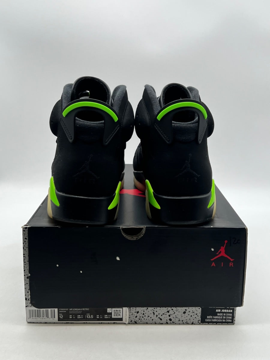 Jordan 6 Retro Electric Green 12 (Lightly Worn Pre-Owned)JordanBlack/Electric Green - Image 5