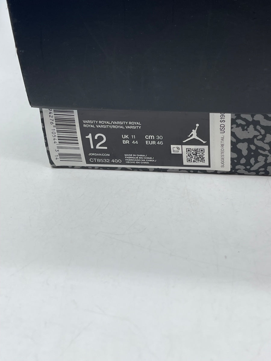 Jordan 3 Retro Varsity Royal Cement 12 (Moderately Worn Pre-Owned) - Image 9
