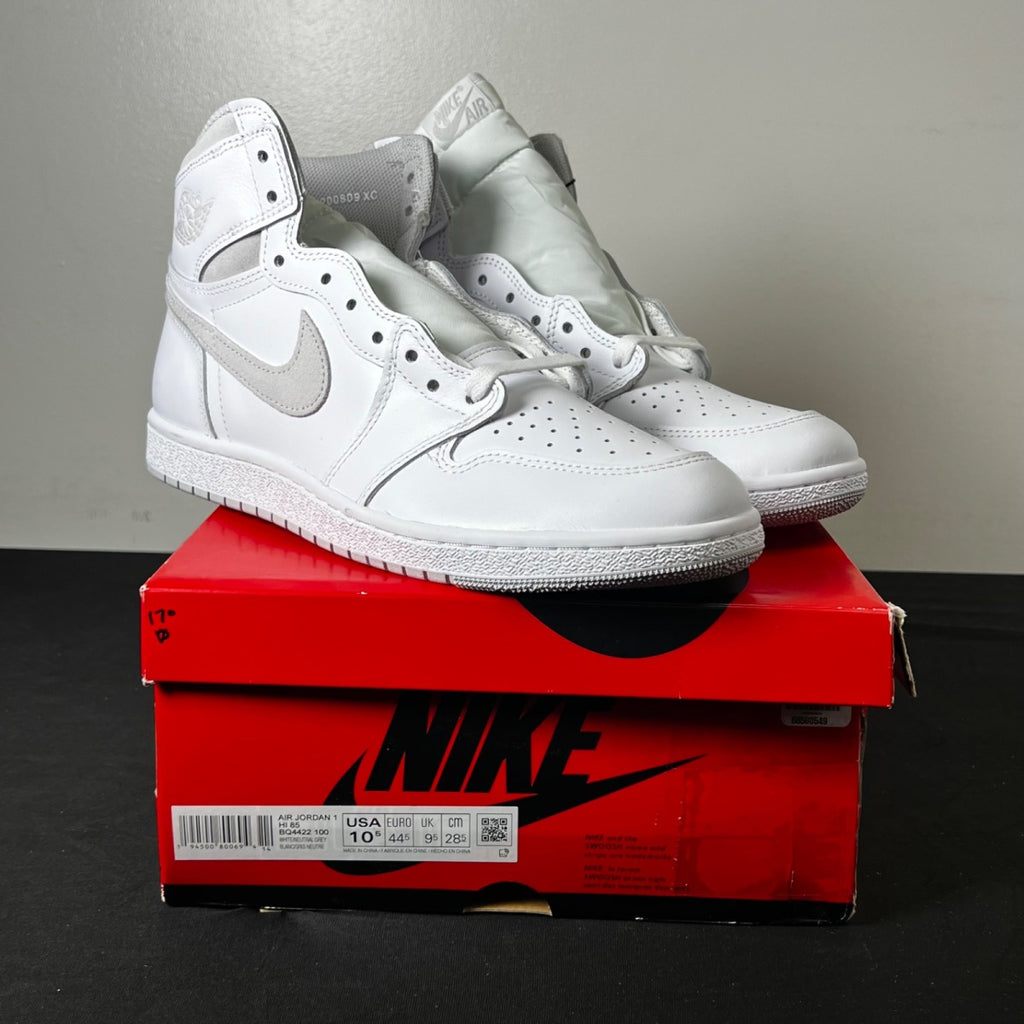 Jordan 1 Retro High '85 Neutral Grey 10.5 (New Pre-Owned)JordanWhite/Neutral Grey - Image 1