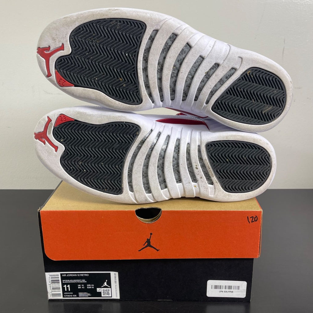 Jordan 12 Retro Twist 11 (Moderately Worn Pre-Owned)JordanWhite/Black-University Red - Image 5