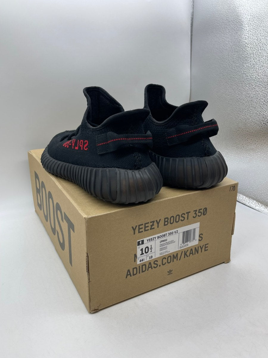 adidas Yeezy Boost 350 V2 Black Red 10.5 (Moderately Worn Pre-Owned) - Image 4