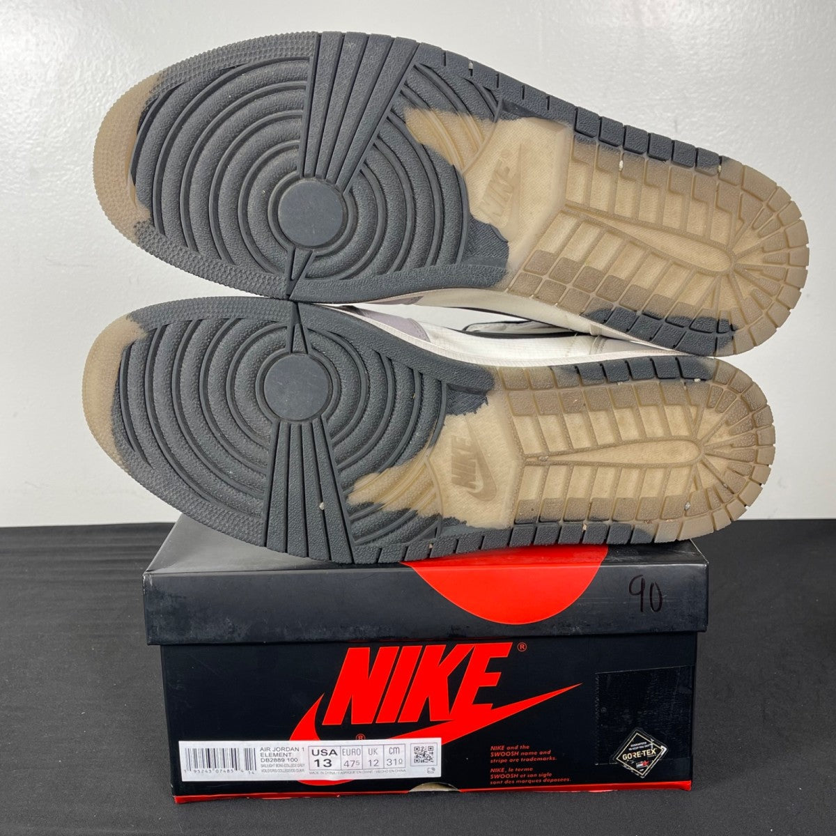 Jordan 1 Retro High Element Gore-Tex Light Bone 13 (Moderately Worn Pre-Owned)JordanSail/Light Bone/College Grey/Black - Image 5