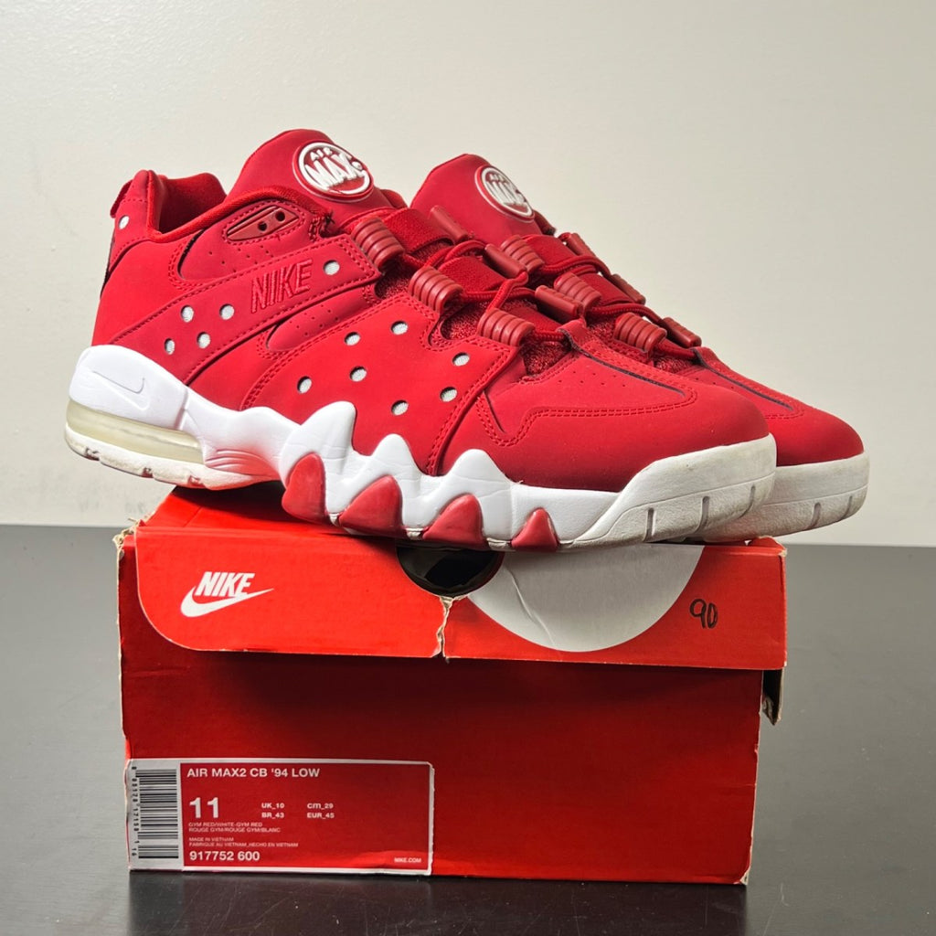 Nike Air Max 2 CB '94 Low Gym Red 11 (Lightly Worn Pre-Owned)NikeGym Red/White-Gym Red - Image 1