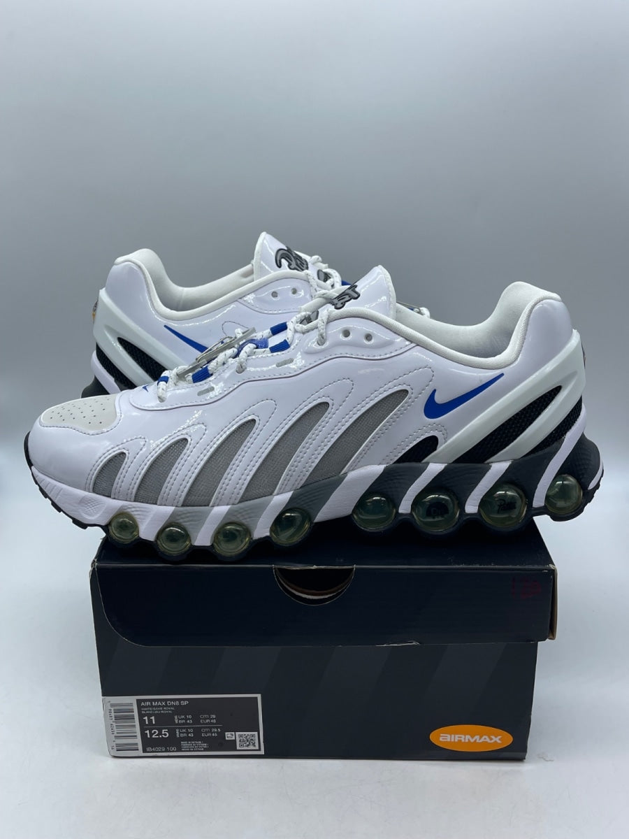 Nike Air Max Dn8 Patta White Metallic Silver 11 (Moderately Worn Pre-Owned)NikeWhite/Metallic Silver/Black/Game Royal - Image 1