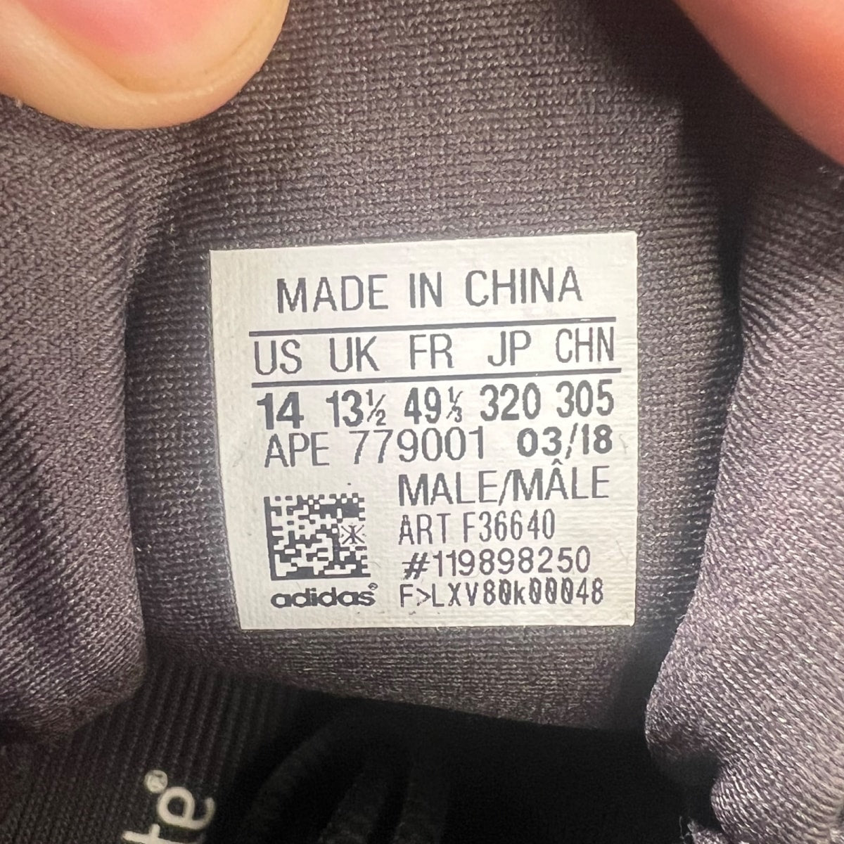 adidas Yeezy 500 Utility Black 14 (Moderately Worn Pre-Owned)adidasUtility Black/Utility Black/Utility Black - Image 4