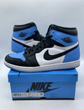 Jordan 1 Retro High OG UNC Toe 12 (Lightly Worn Pre-Owned)JordanUniversity Blue/Black/White - Image 1