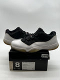 Jordan 11 Retro Low Tuxedo 8 (Moderately Worn Pre-Owned)JordanWhite/Black-True Red - Image 1