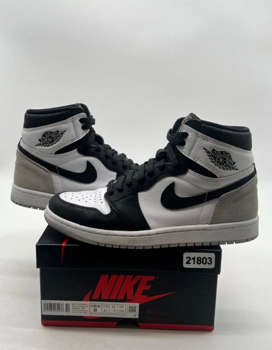 Jordan 1 Retro High OG Bleached Coral 7.5 (Heavily Worn Pre-Owned)JordanWhite/Black/Grey Fog/Bleached Coral - Image 1