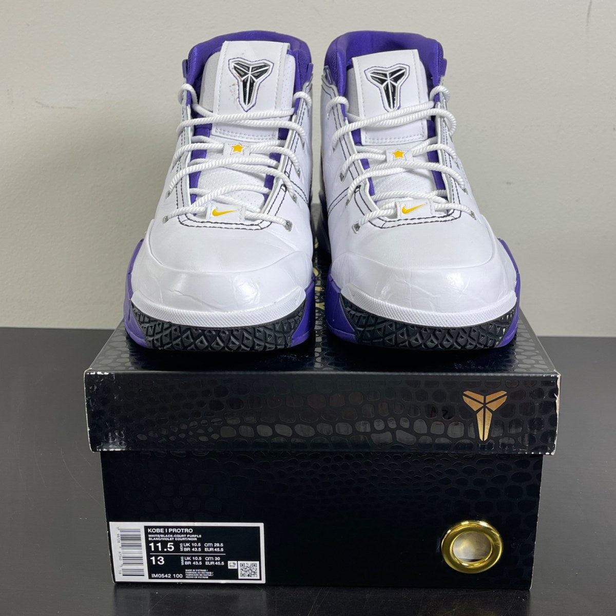 Nike Kobe 1 Protro 81 Pt Game (2026) 11.5 (Moderately Worn Pre-Owned)NikeWhite/Black/Court Purple - Image 2