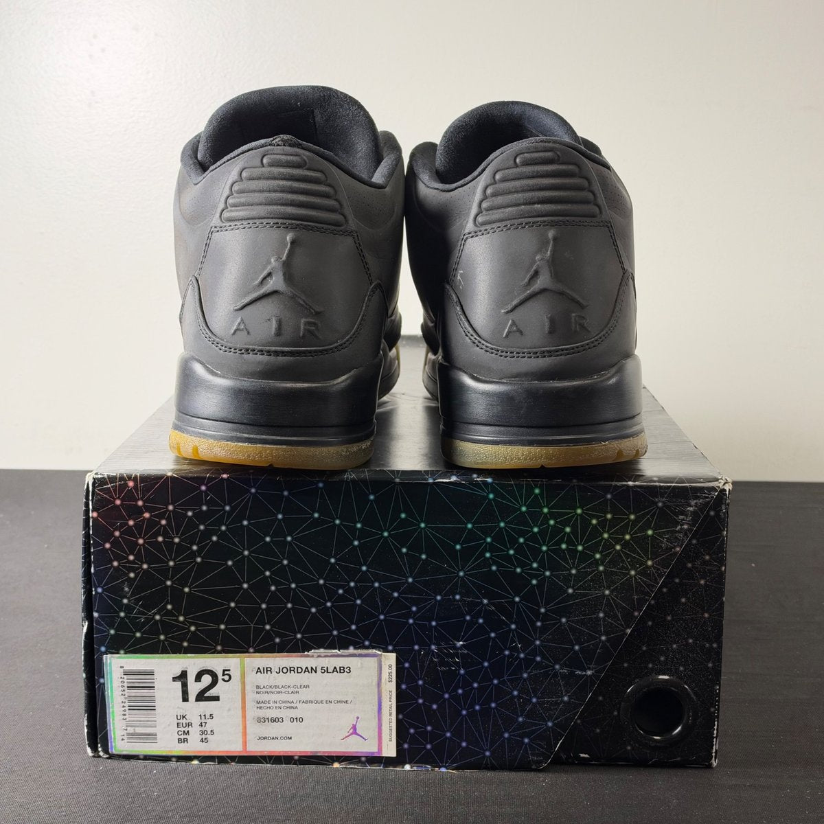 Jordan 3 Retro 5Lab3 Black (Size 12.5) - aux