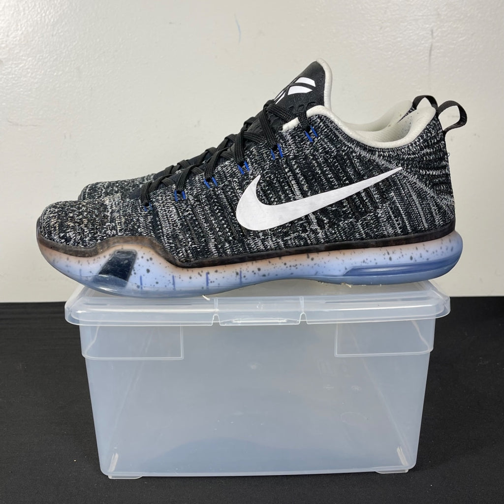 Nike Kobe 10 Elite HTM Oreo 10 (Moderately Worn Pre-Owned)NikeBlack/White-Game Royal - Image 3