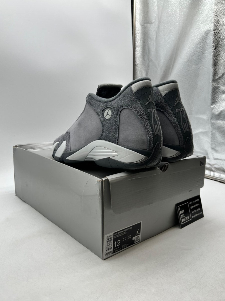 Jordan 14 Retro Flint Grey 12 (Lightly Worn Pre-Owned) - Image 4