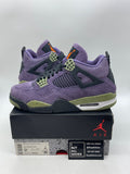 Jordan 4 Retro Canyon Purple (Women's) 9.5W (Moderately Worn Pre-Owned) - Image 1