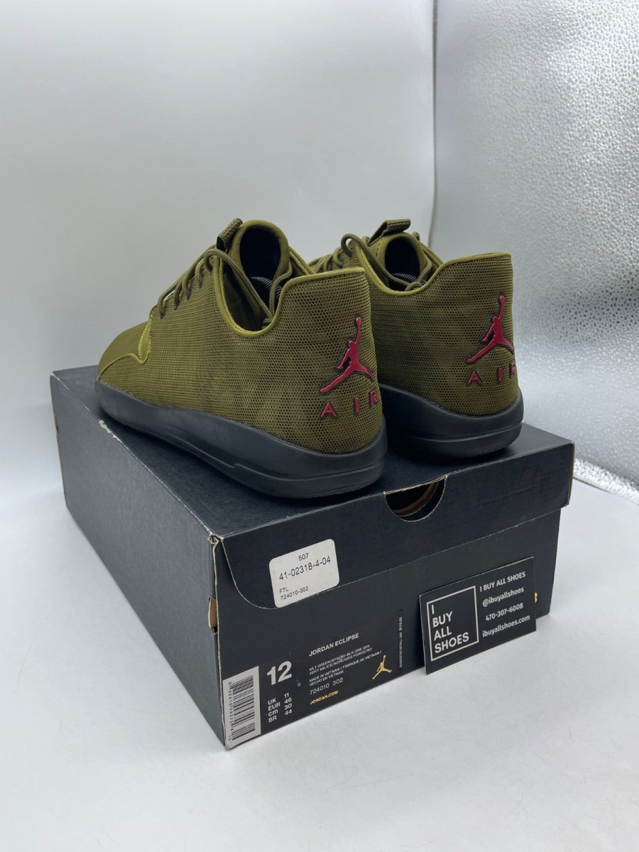 Air Jordan Eclipse 'Militia Green' 12 (Moderately Worn Pre-Owned) - Image 4