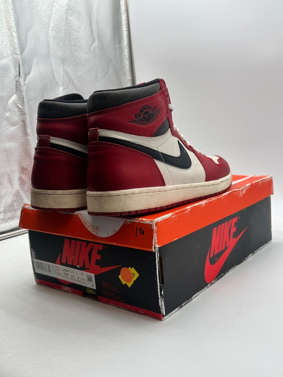 Jordan 1 Retro High OG Chicago Lost and Found 10.5 (Moderately Worn Pre-Owned)JordanVarsity Red/Black-Sail-Muslin - Image 5