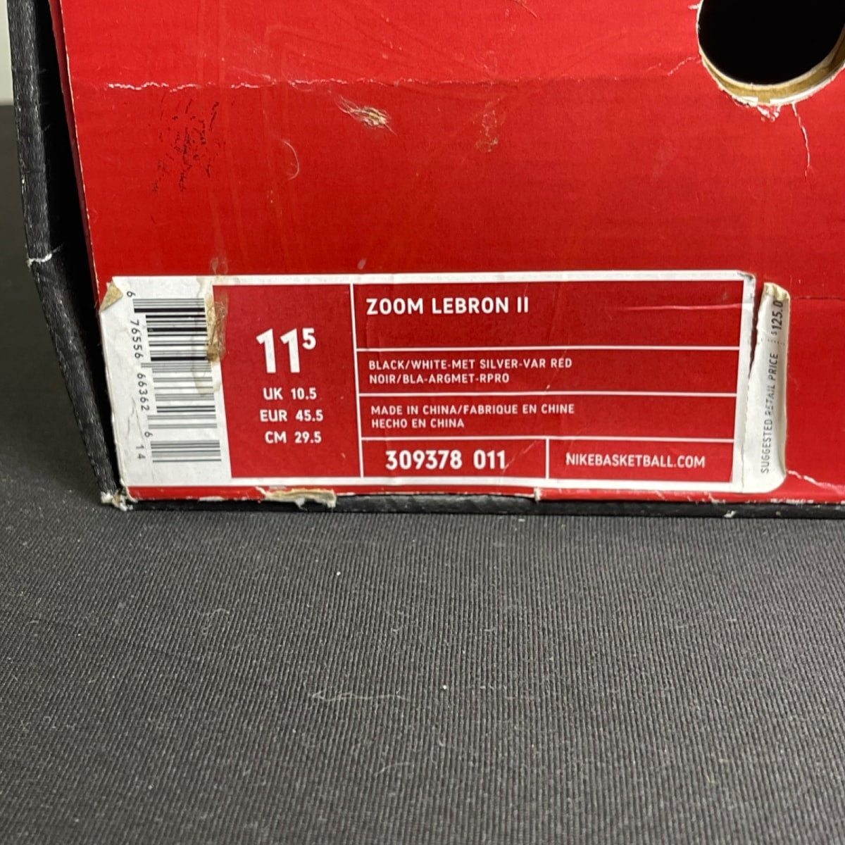 Nike LeBron Zoom 2 Black Crimson (Size 11.5) - Image 7