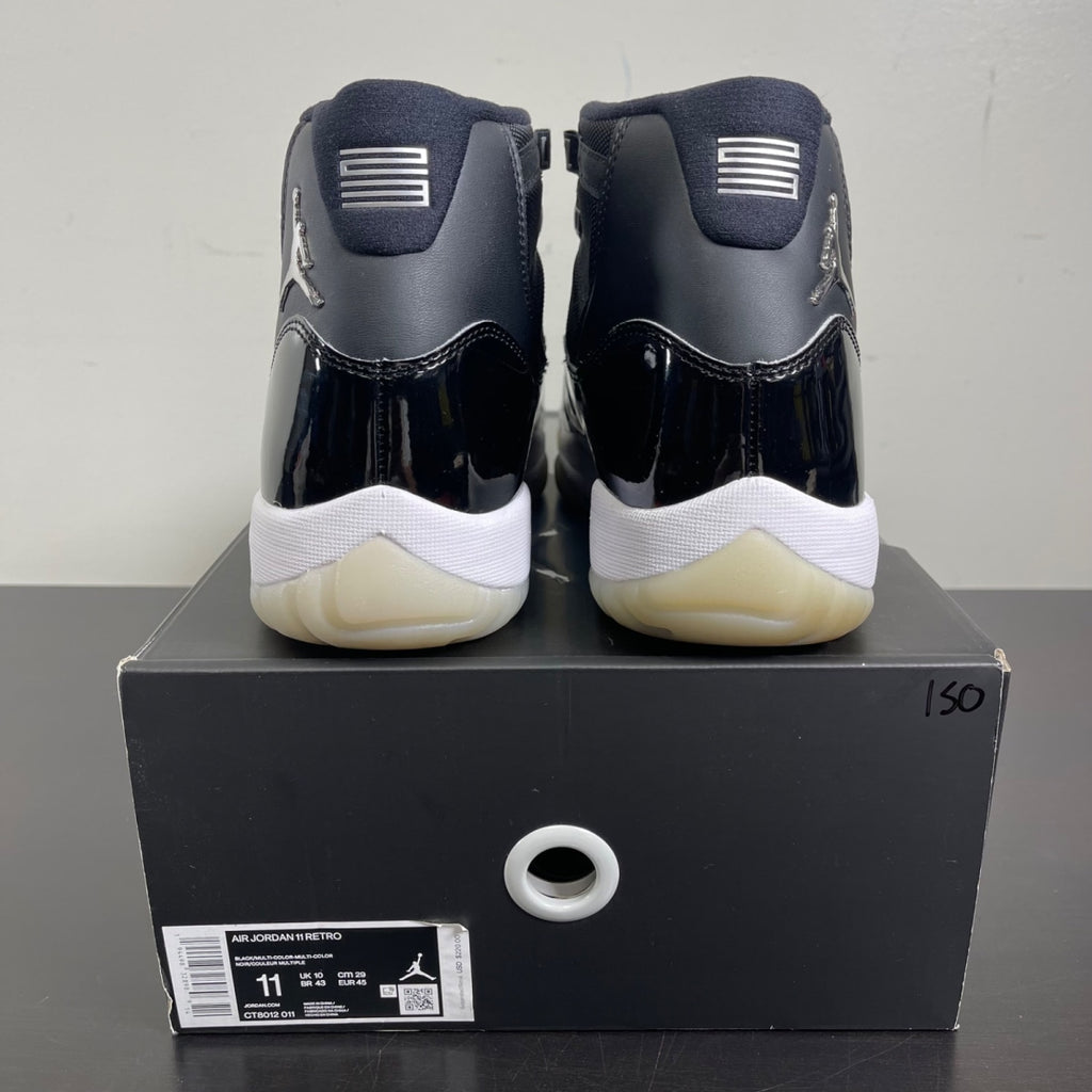 Jordan 11 Retro Jubilee 25th Anniversary 11 (Moderately Worn Pre-Owned)JordanBlack/Multi-Color-White-Multi-Color - Image 4